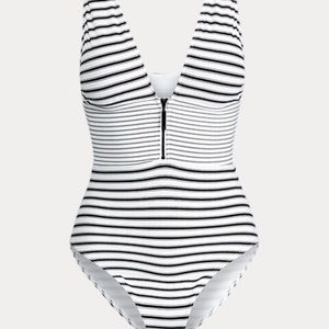 Ralph Lauren Slimming Striped One-Piece